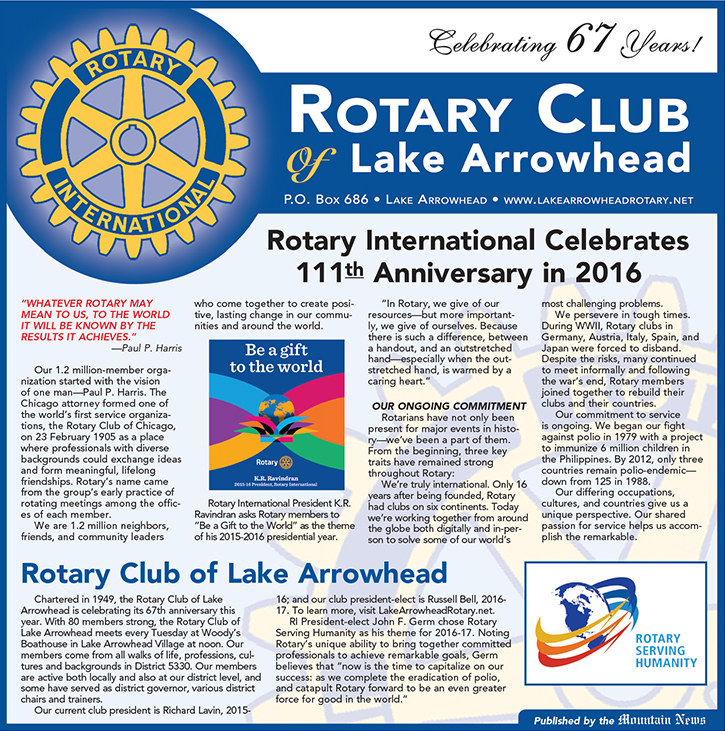 Lake Arrowhead Rotary Club