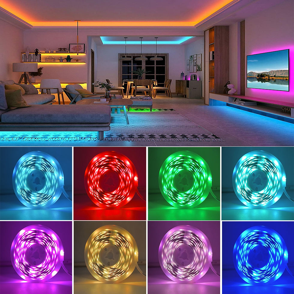 Miniatura: RGB Led Strip Lights 5m 10m 20m Led Room Light with APP Control Flexible Rib