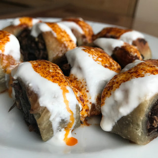 Mercimekli manti börek