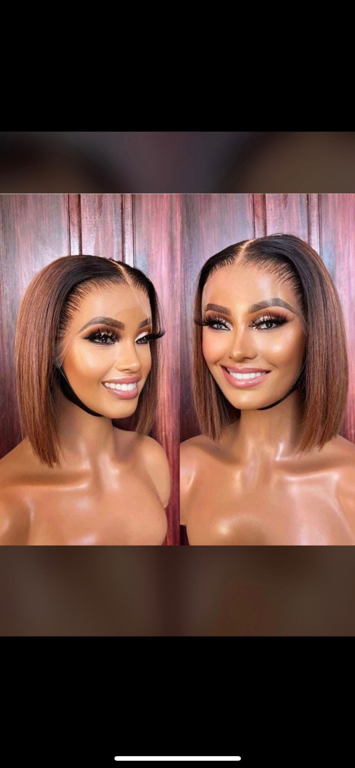 13x4 Full frontal Bob wigs 10 inches