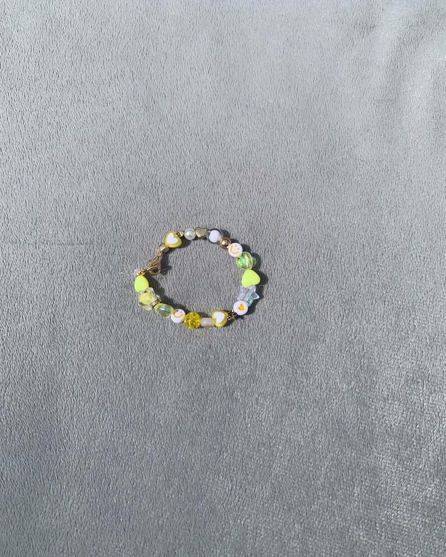 Yellow Charm Bracelet