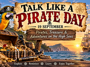 "Talk Like A Pirate Day" 🏴☠️ 19th September