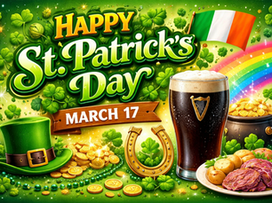 'St. Patrick's Day', March 16