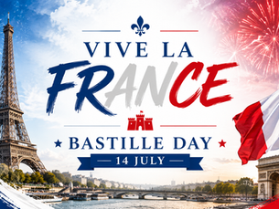 Celebrating France 🇫🇷 'Bastille Day' 🥖🍷 14 July 