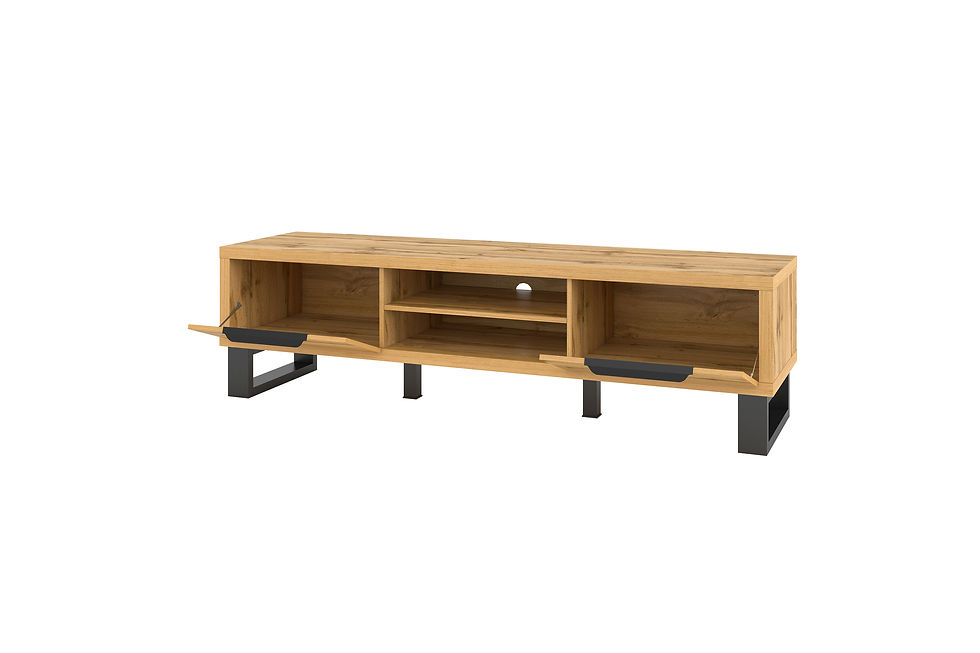 Miniatura: Komoda duża TV z klapami Halle 180 cm