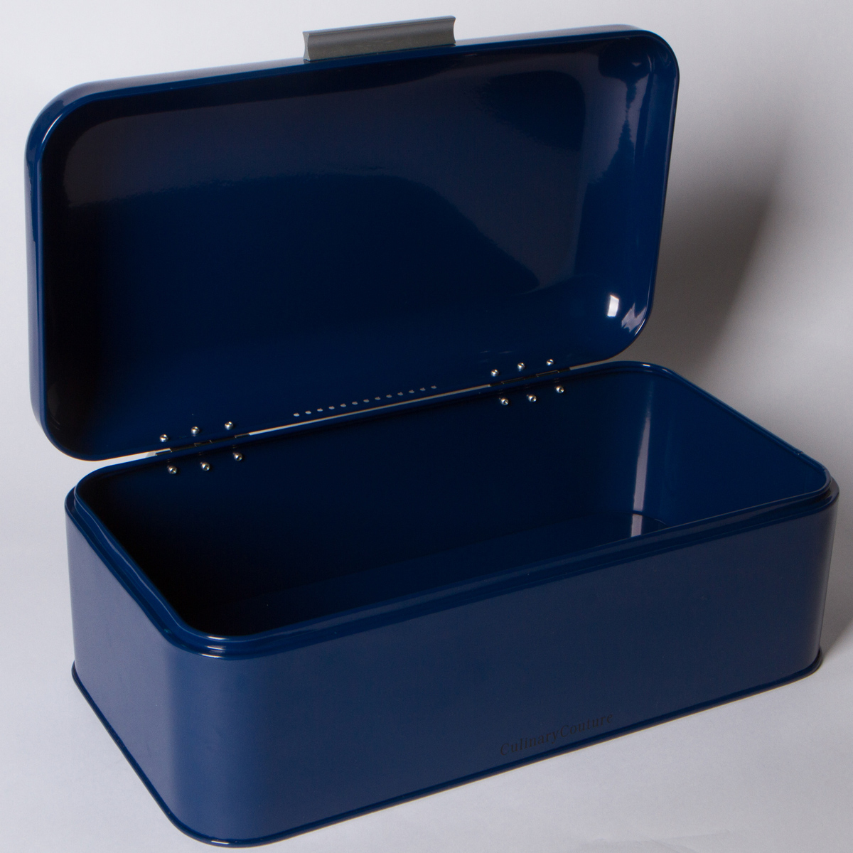 Large Blue Bread Box 16.5" x 9" x 6.5" Countertop Bread Bin