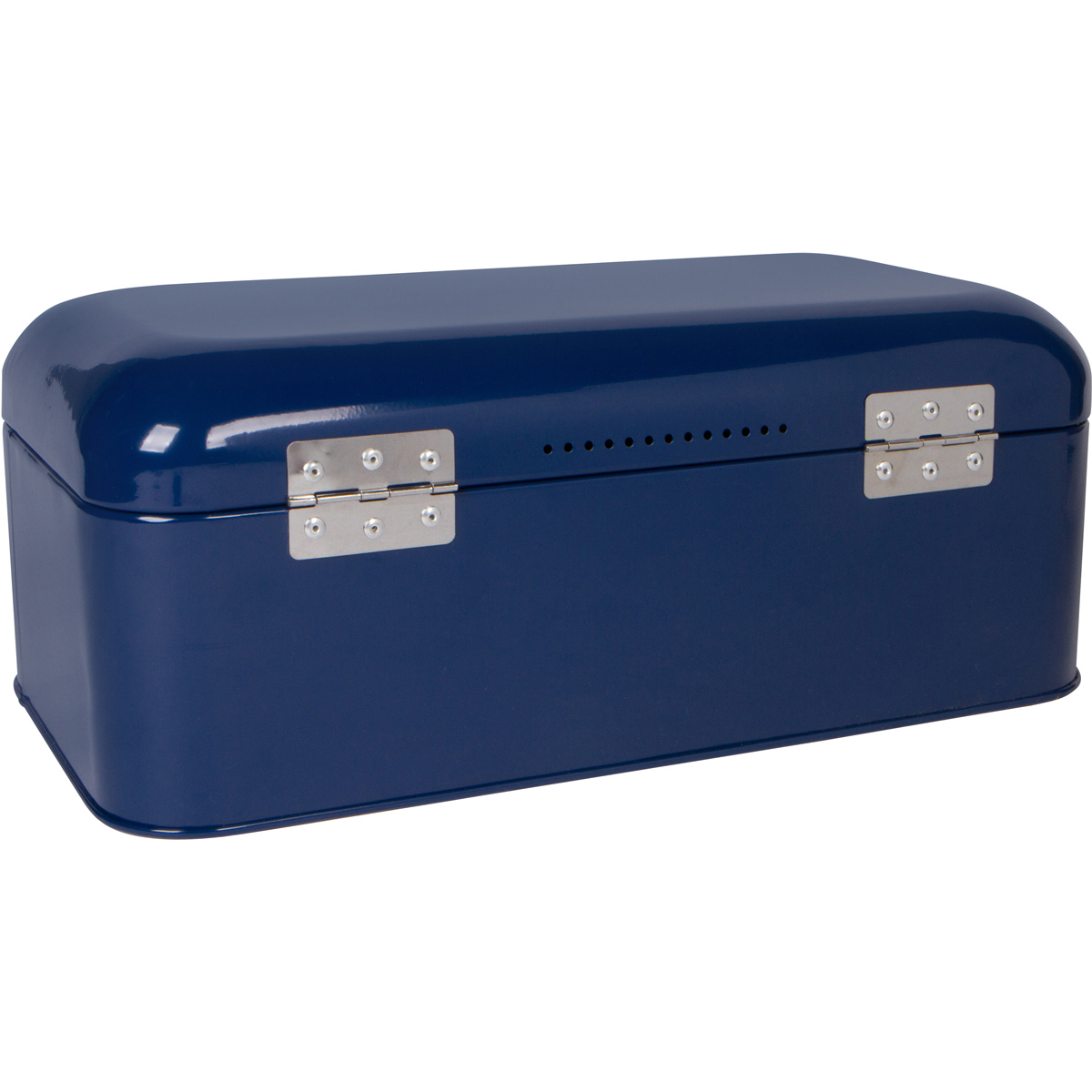 Large Blue Bread Box 16.5" x 9" x 6.5" Countertop Bread Bin