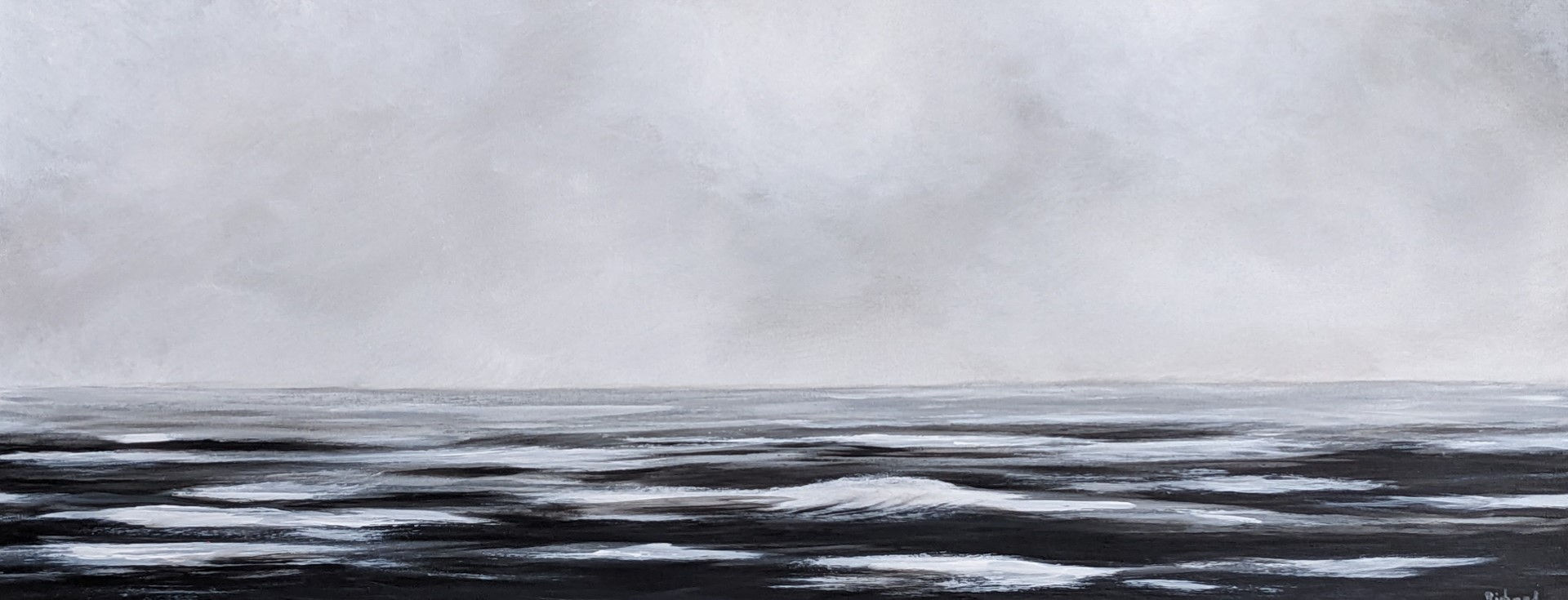 Black and Grey Seascape