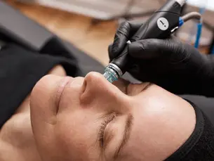 Receiving Hydrafacial Treatment 
