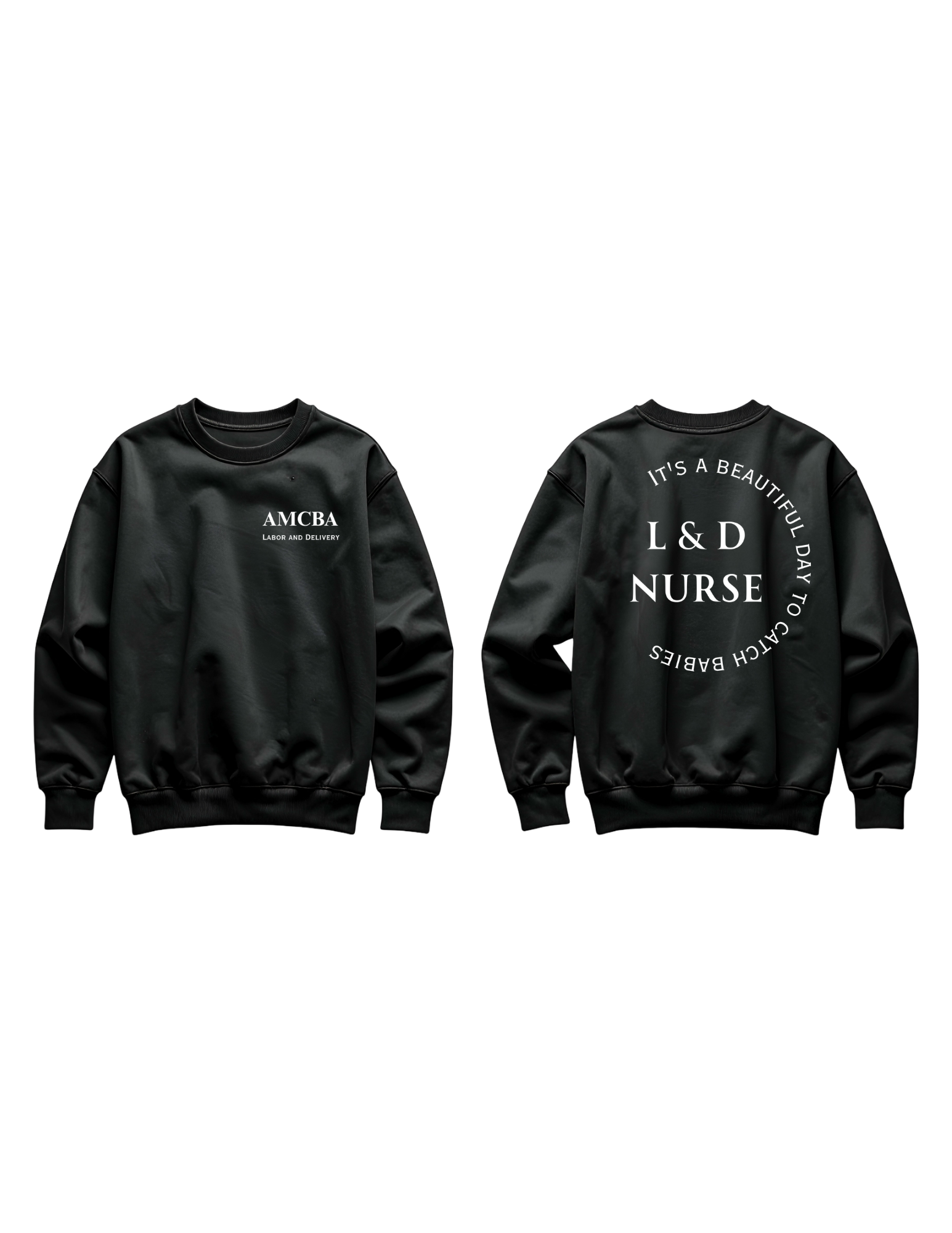 L & D Back Image Crewneck