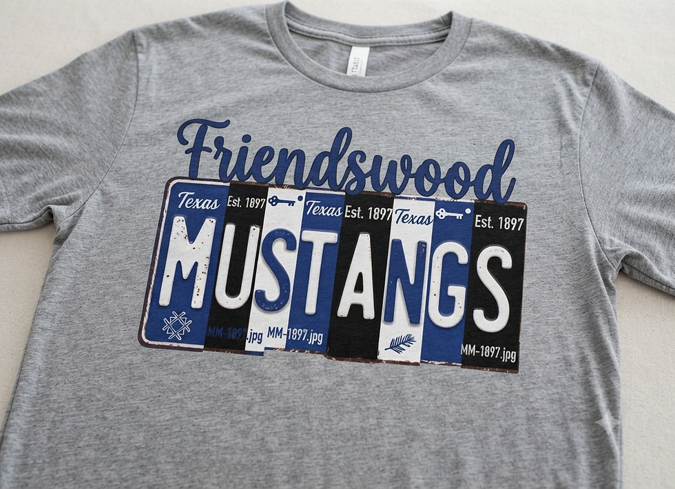 Thumbnail: Friendswood Mustangs License Tee