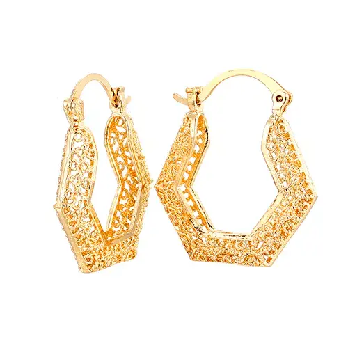 Miniatura: Earrings for Women Gold,Ethiopian Jewelry Arab Middle East Gift E73
