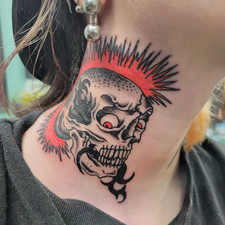 traditional punk skull tattoo nostalgia guelph