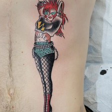 traditional punk pinup tattoo guelph