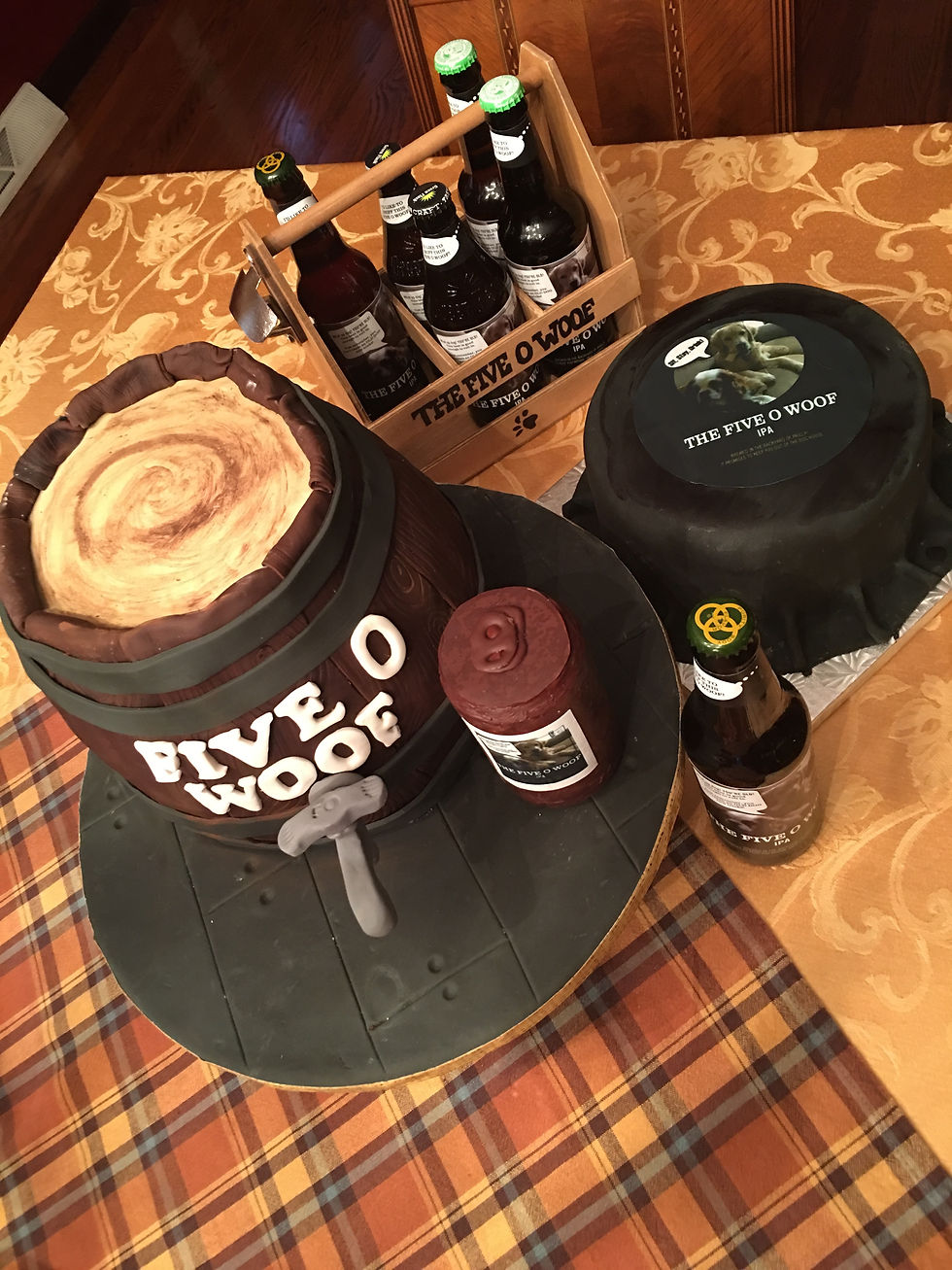 Beer Keg Cake for a FIFTIETH!