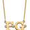 Thumbnail: Initial Necklace with Bezel Set Diamonds