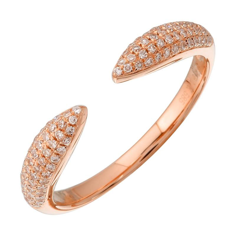 Thumbnail: Diamond Pave Claw Ring- Small