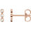 Thumbnail: Bezel Set Bar Earrings