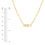Thumbnail: Diamond Paperclip Yellow Gold Necklace