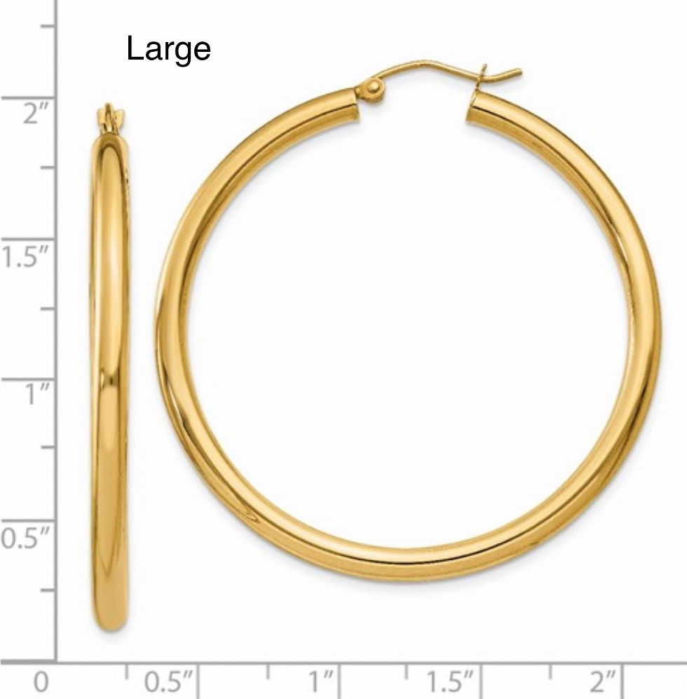 Thumbnail: 14K Gold Hoops *Various Sizes*