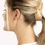 Thumbnail: Solid Gold Paperclip Hoop Earrings