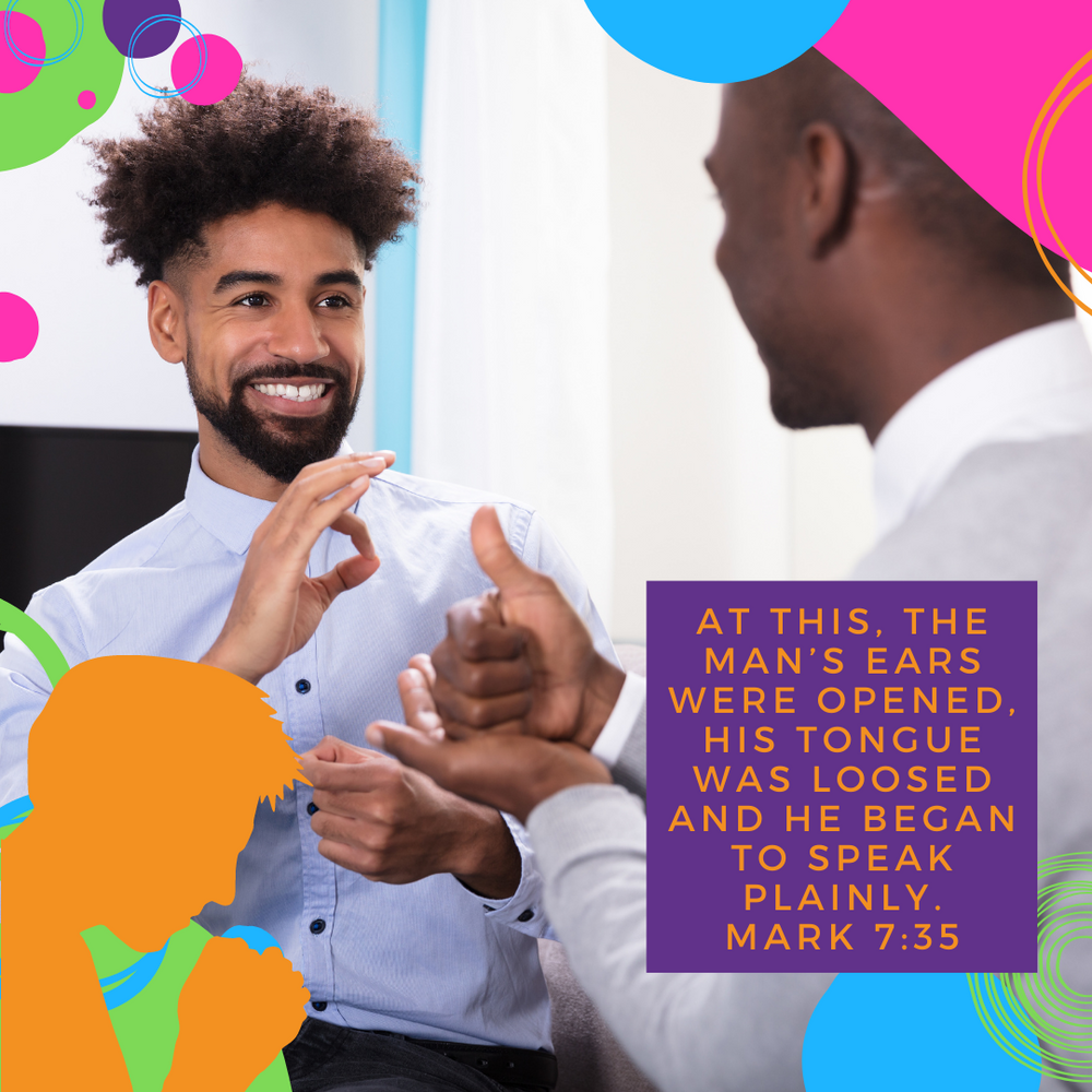 Jesus Heals A Man Who Is Deaf and Mute