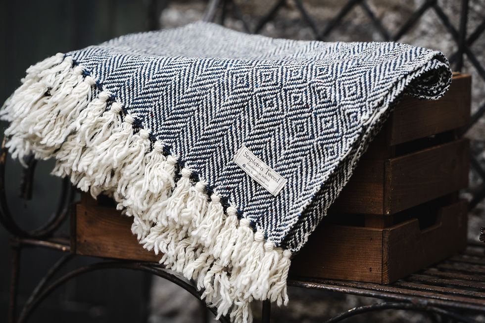 Báinín Throw - Blue