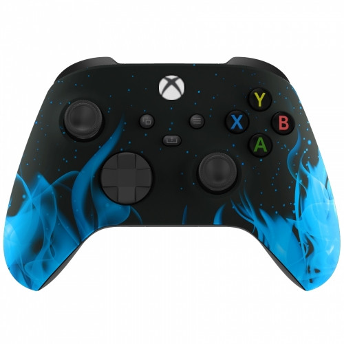 Xbox Series One Modded Rapid Fire Custom Controller Blue Flames 
