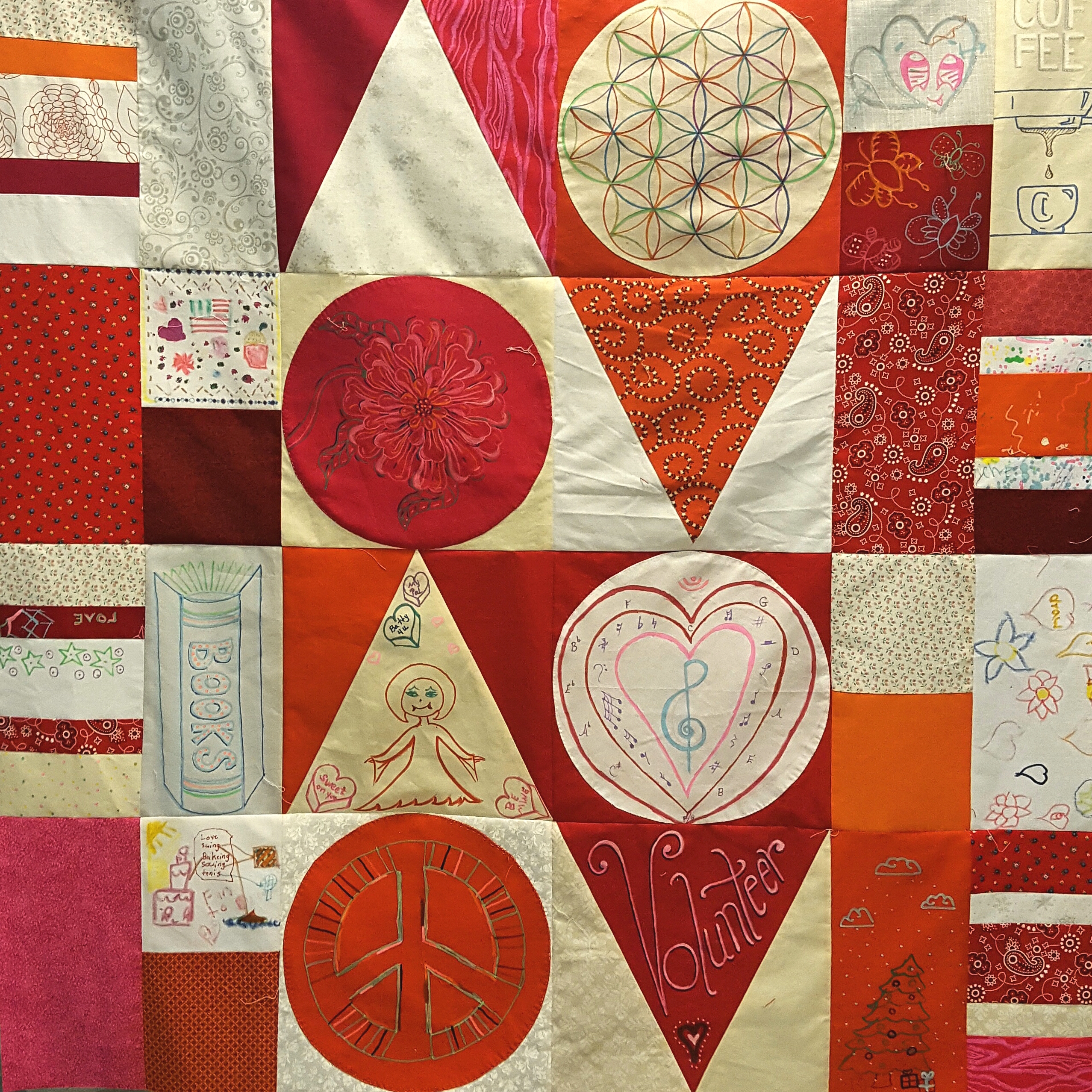 LOVE letters center panel