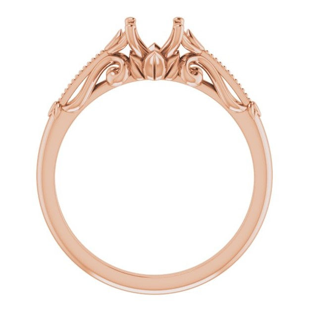 Thumbnail: Floral Lotus Blossom & Vines Ring