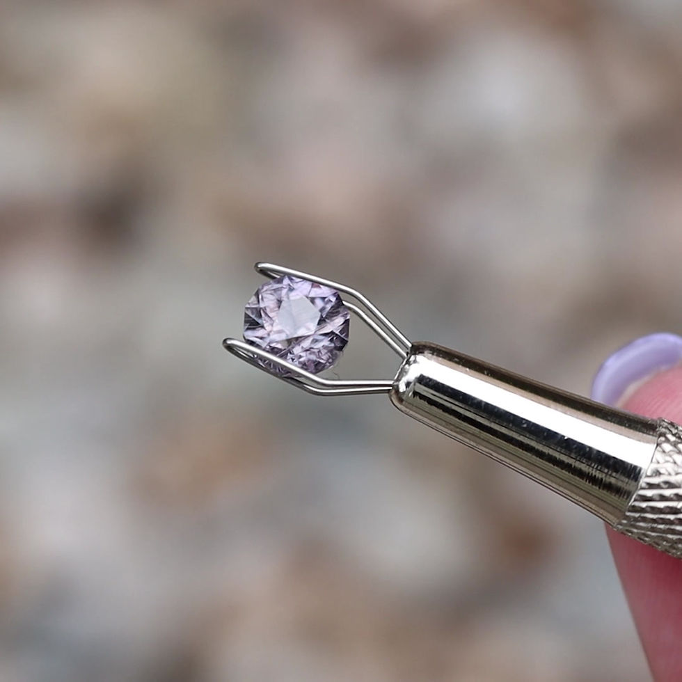 Thumbnail: Precision cut 1.37ct Purple Umba Sapphire