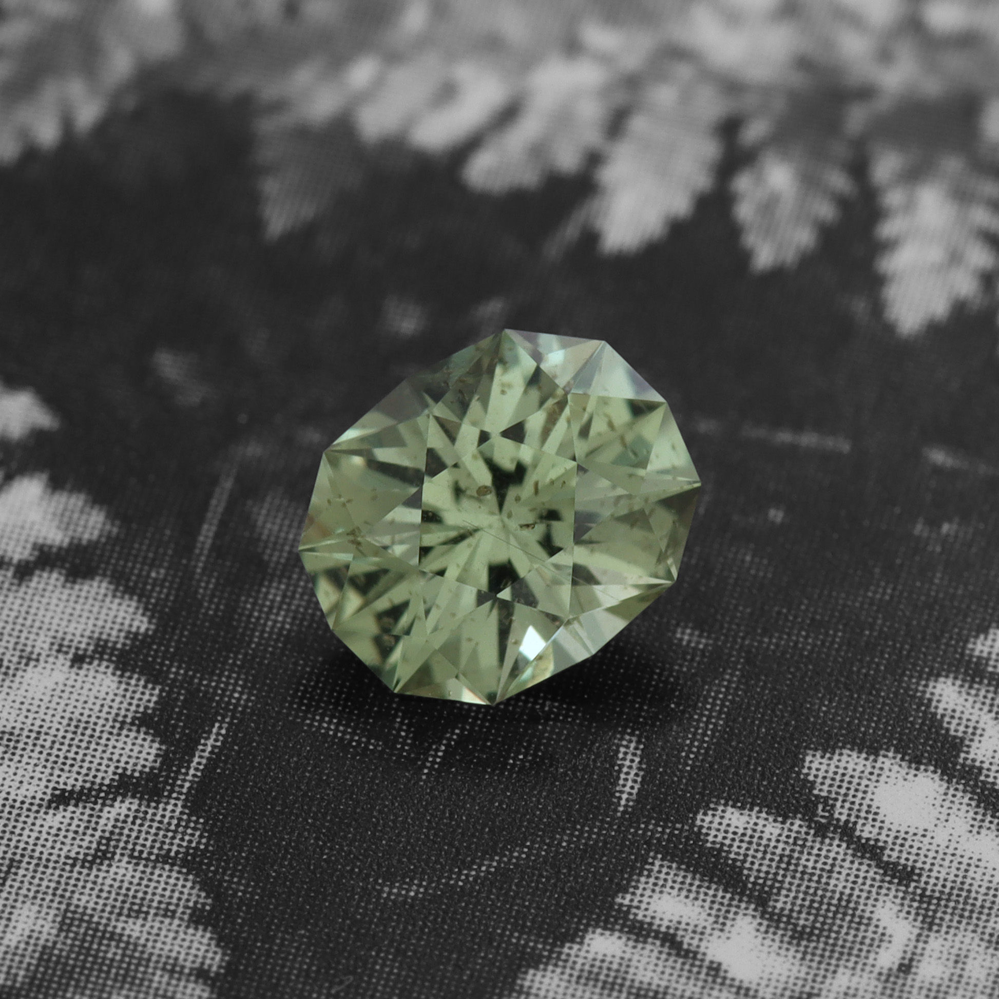 Precision cut 1.05ct Green Montana Sapphire