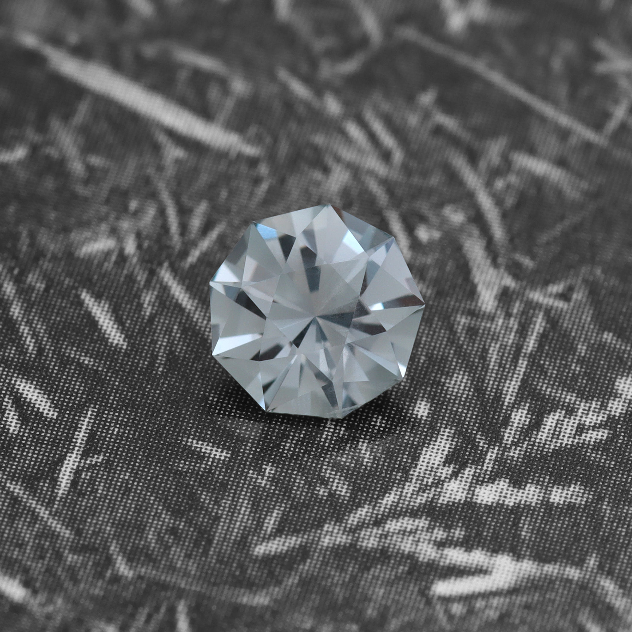 Precision cut 0.81ct Silver-Blue Montana Sapphire