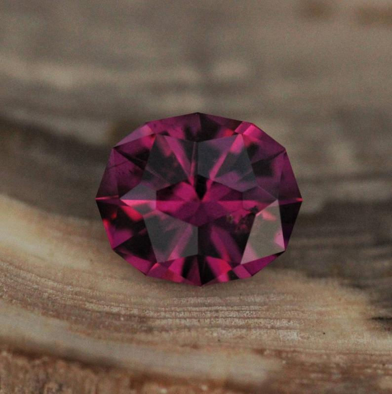 Precision cut 1.45ct Rhodolite Garnet