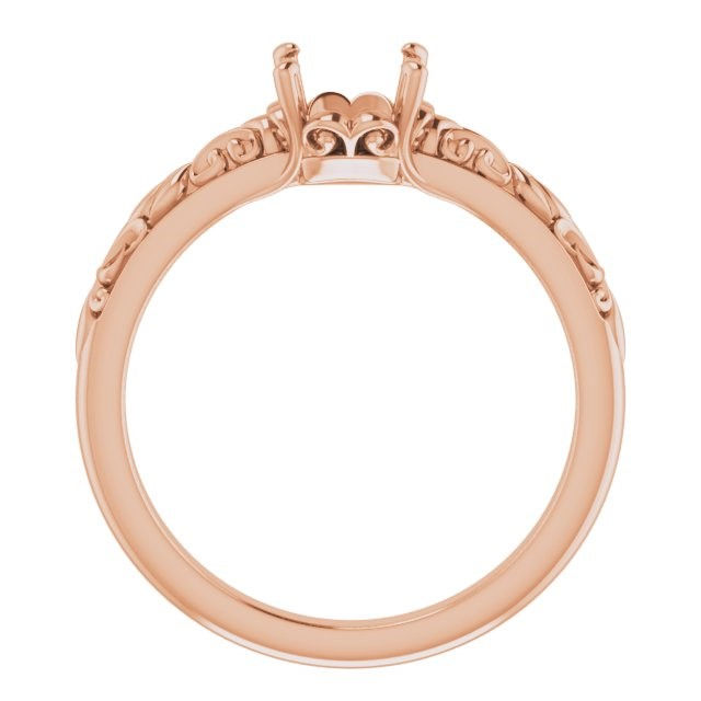 Thumbnail: Vintage Carved Filigree & Scrollwork Ring