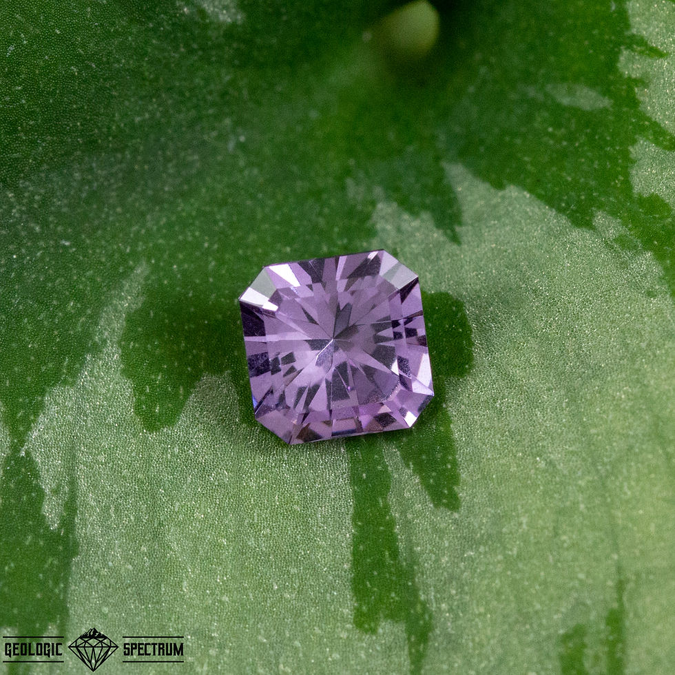 Precision cut 0.6ct Lavender Spinel