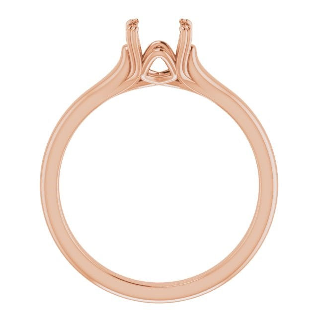 Thumbnail: Classic Double Prong Tapered Band Ring
