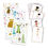 Miniatura: Kit Stickers Vestidos 4 Estaciones Moda Paper Doll Reutilizables Djeco