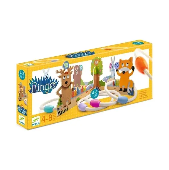 Juego De Anillas Djeco Montesori Ringo +bolsa De Guardado