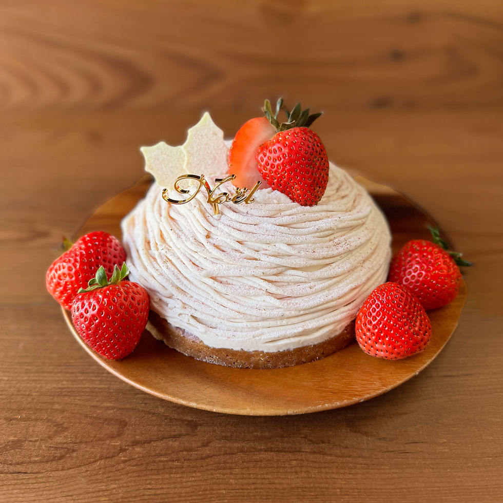 いちごのモンブラン