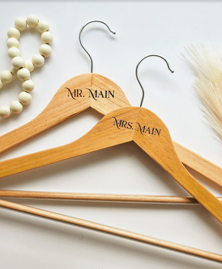 Custom Engraved Wedding Hanger