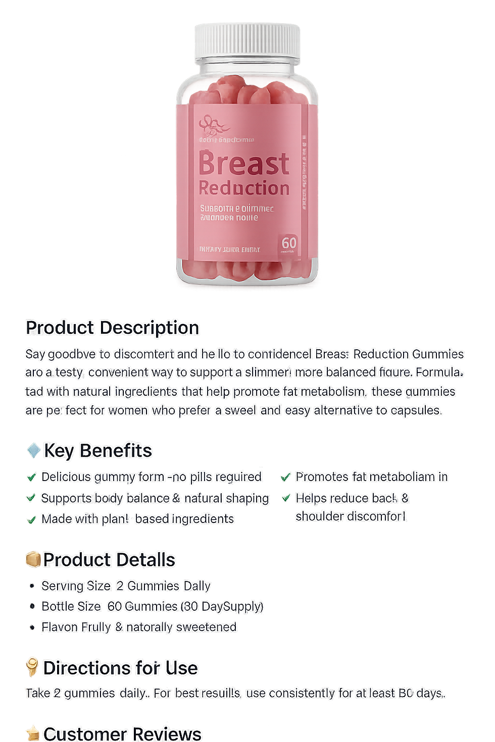 Breast reduction gummies 