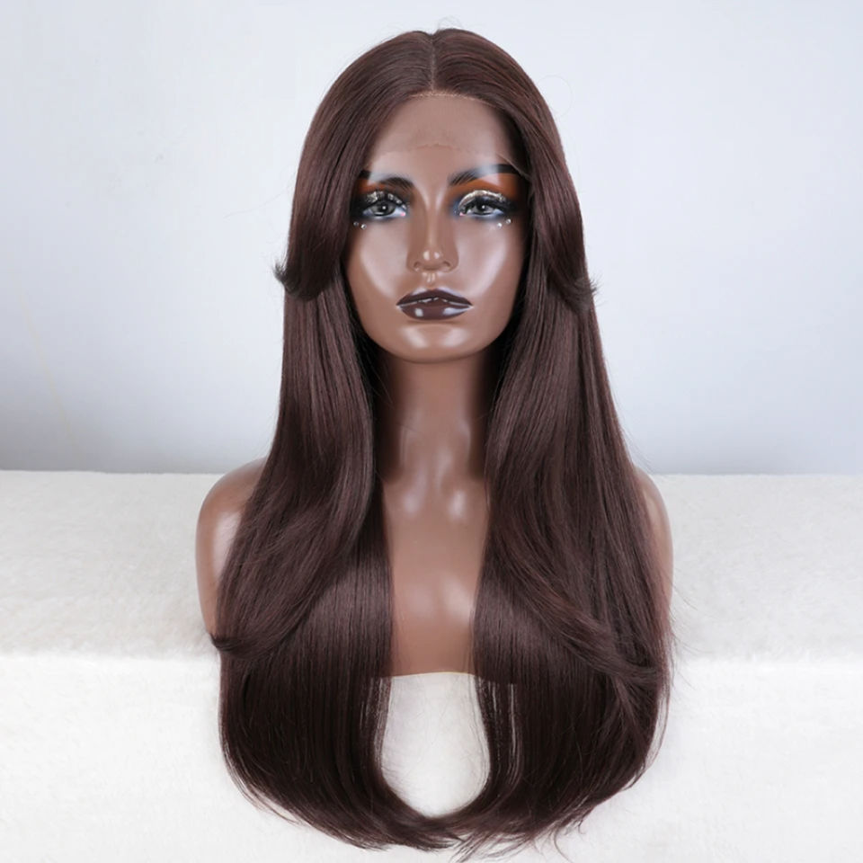 Thumbnail: Synthetic Lace Front Wig Cosplay 26" Lace ig Blonde Wig