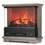 Thumbnail: Firelake 27-Inch Electric Fireplace Heater - Freestanding Fireplace with Mantel,