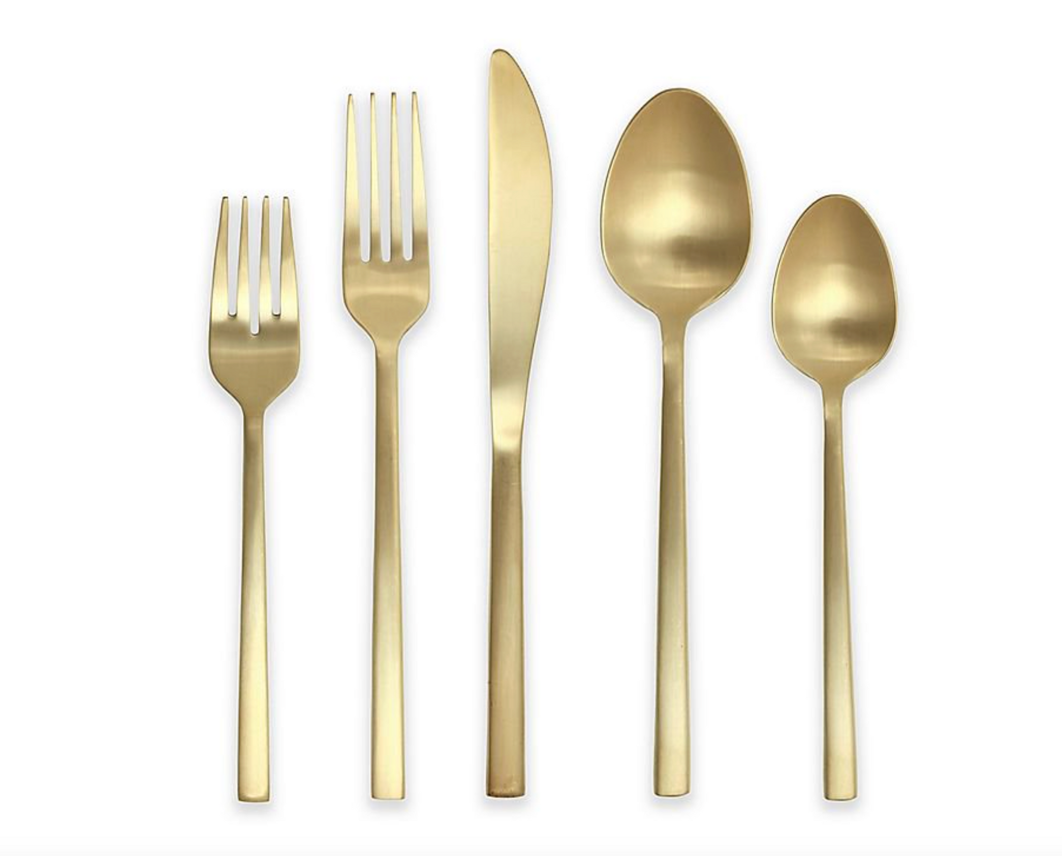 Fortessa Arezzo 5-Piece Place Setting in Brushed Gold