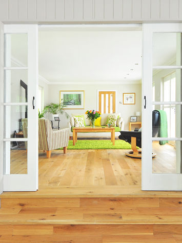 bright, modern family room