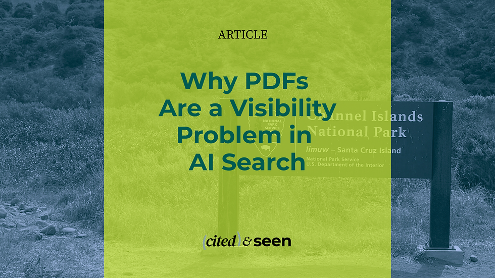 Why PDFs Are a Visibility Problem in AI Search...