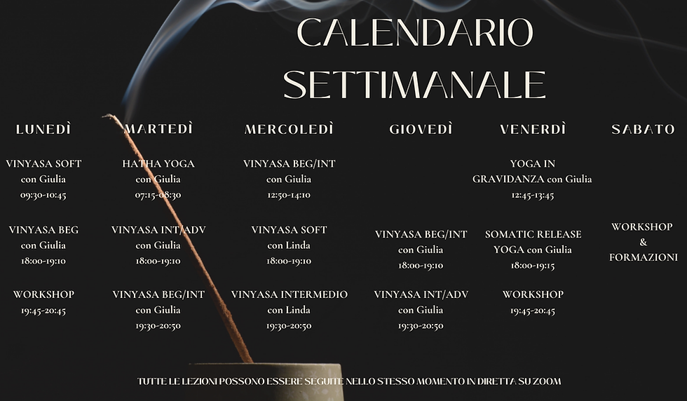 Calendario corsi