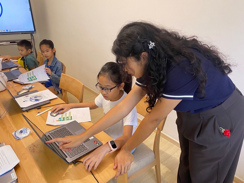 In 2025, two of our girls (In picture) barely started their journey into coding. Fast forward today, they have since became teammates in competitions, analysed problems together and planned solutions together with Grace!