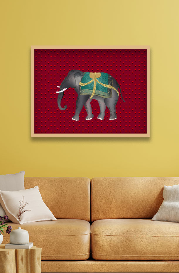 Thumbnail: Pichwai Collection 19 - Elephant Series